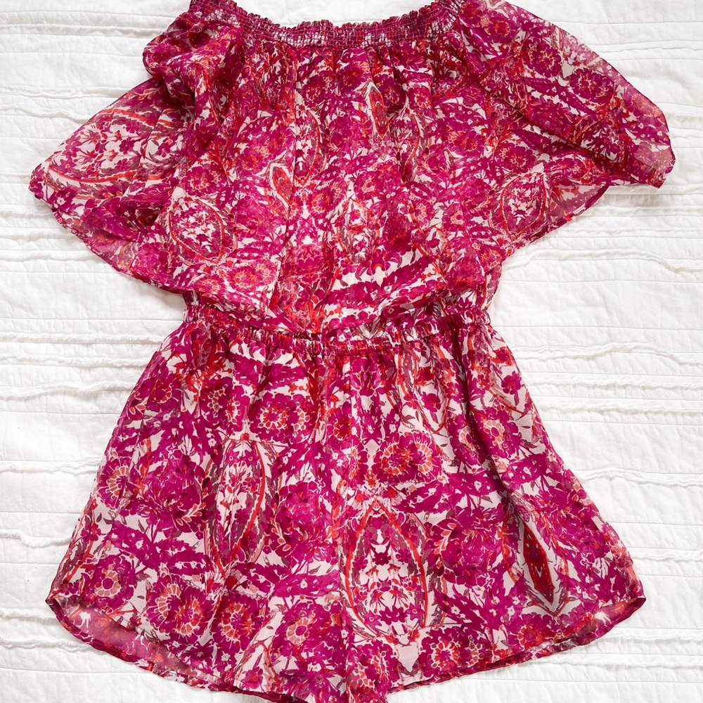 Show Me Your Mumu Thelma Romper Pink Medium